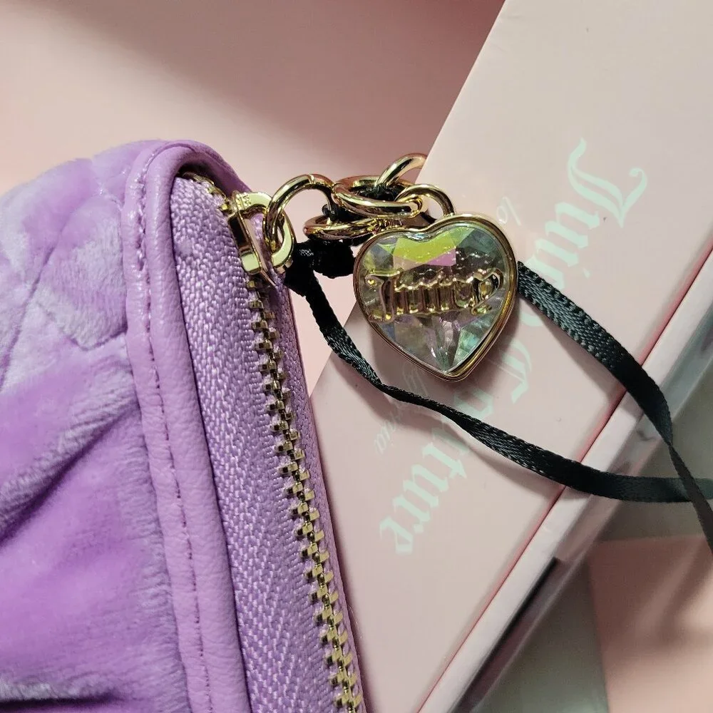 Juicy Couture Velour Quilted Wallet